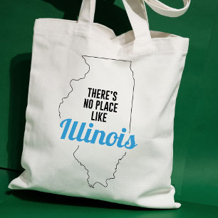 There's No Place Like Illinois, Tote Bag, Mum Gift