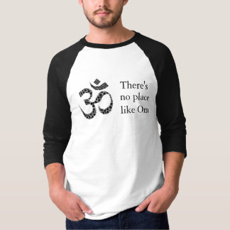 There's no place like Om Yoga 3/4 sleeve Raglan T-Shirt