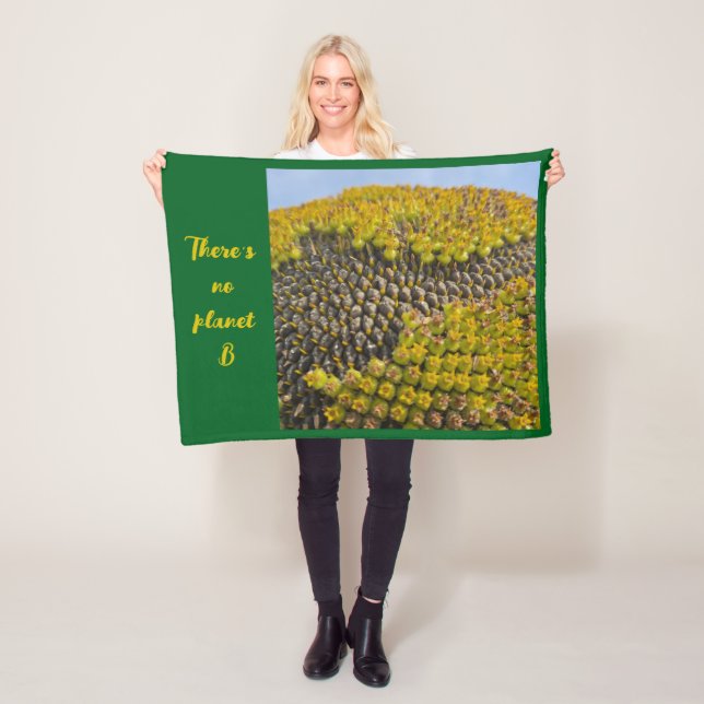 There's no planet B Fleece Blanket (In Situ)