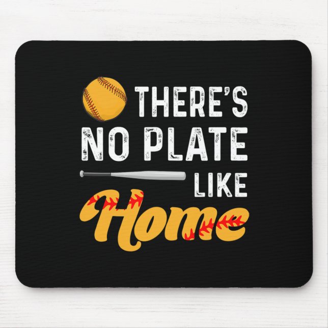 There's No Plate Like Home Softll Player Lover Fun Mouse Mat (Front)
