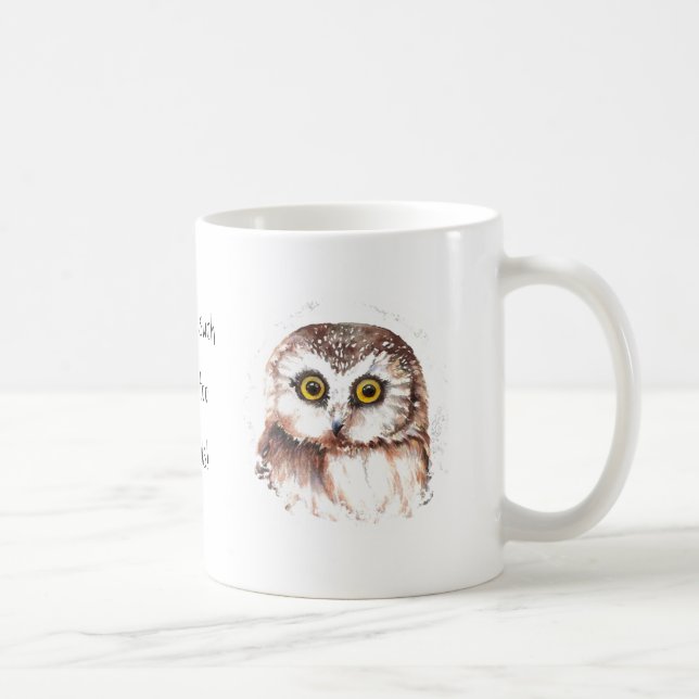 There's no such thing as too many owls, Quote Coffee Mug (Right)