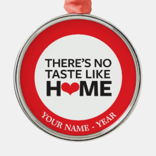 There's No Taste Like Home Metal Tree Decoration