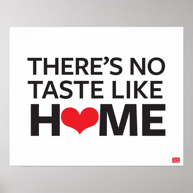 There's No Taste Like Home Poster (Front)