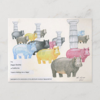 There's Nothing Like a Hippo Postcard