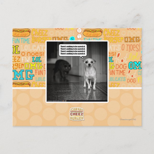 There's nothing to be scared of postcard (Front)