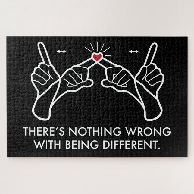 There's Nothing Wrong With Being Different Jigsaw Puzzle (Horizontal)