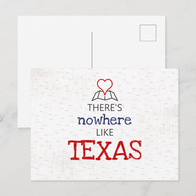 There's Nowhere Like Texas Postcard (Front/Back)