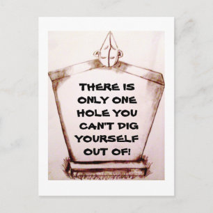 THERE'S ONLY ONE THING YOU CAN'T DO POSTCARD