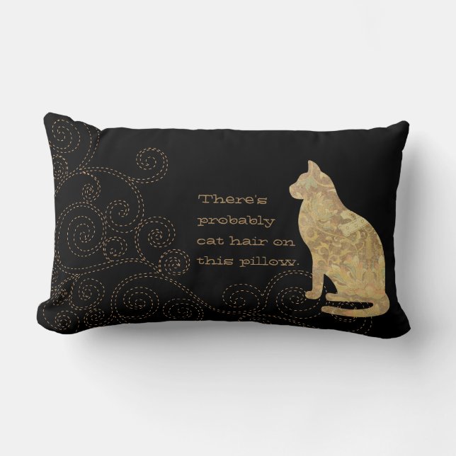 There's Probably Cat Hair on this Lumbar Pillow (Front)