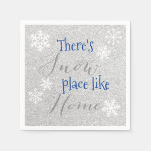 There's SNOW Place Like Home! Winter Snowflake Napkin