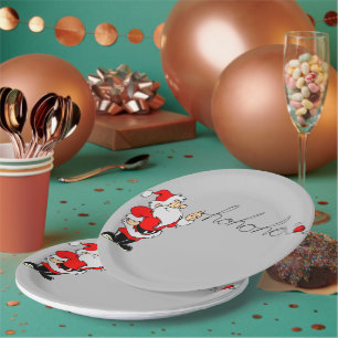 There's Some Ho Ho Ho's Santa Paper Plate
