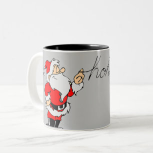 There's Some Ho Ho Ho's Santa Two-Tone Coffee Mug
