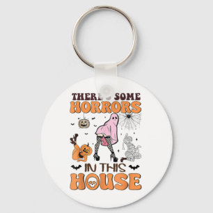 There's Some Horrors In This House Funny Ghost Hal Key Ring