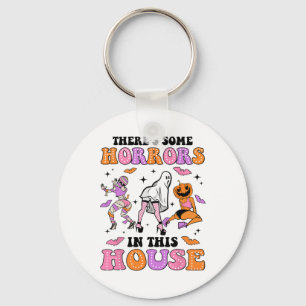There's Some Horrors In This House Funny Ghost Hal Key Ring