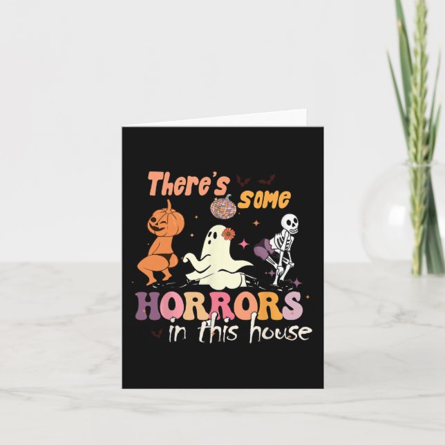 There's Some Horrors In This House Ghost Pumpkin H Card (Front)