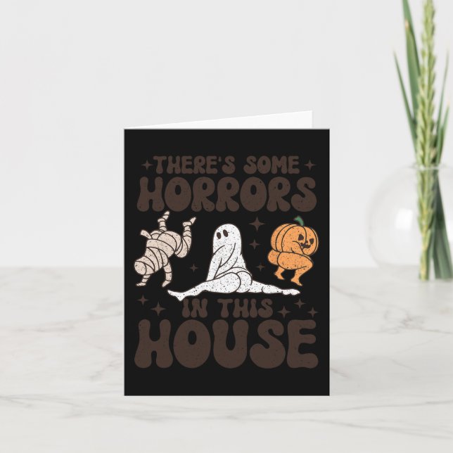 There's Some Horrors In This House Ghost Pumpkin H Card (Front)