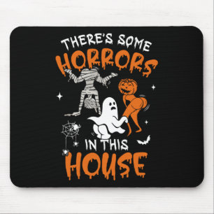Theres Some Horrors In This House Ghost Pumpkin Ha Mouse Mat