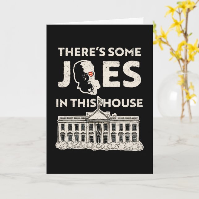 There's Some Joes in This House Hip-Hop—Biden Card (Yellow Flower)