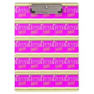 Theresa design shocking pink and gold back pack dr clipboard