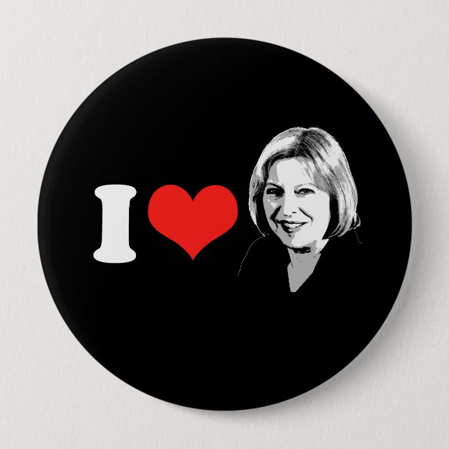 Theresa May 10 Cm Round Badge (Front)
