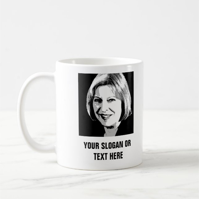 Theresa May Face Icon - Coffee Mug (Left)