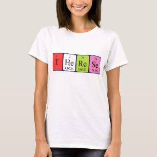 Therese periodic table name shirt
