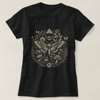 Therian Fairycore Aesthetic Luna Moth Cottagecore T-Shirt