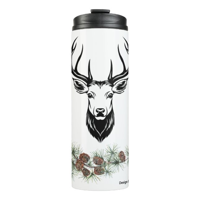 Thermal cup with deer motif (Front)