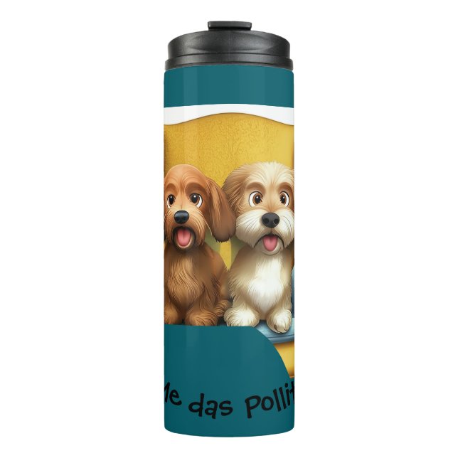 Thermal Glass "Fat Little Friends" Thermal Tumbler (Front)