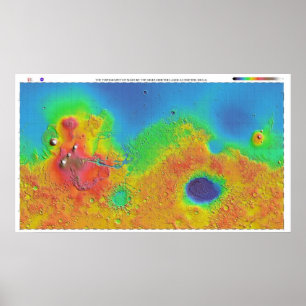 Thermal Inertia Map of Mars Poster