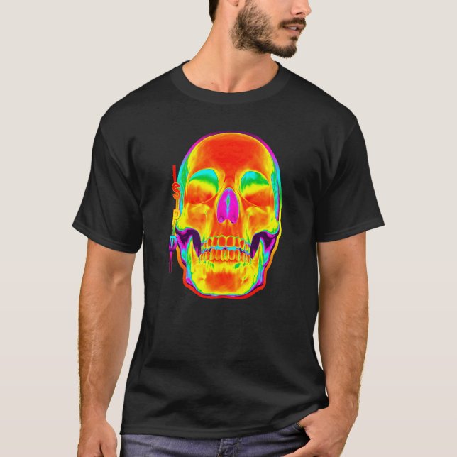 Thermal Map Skull Heat T-Shirt (Front)