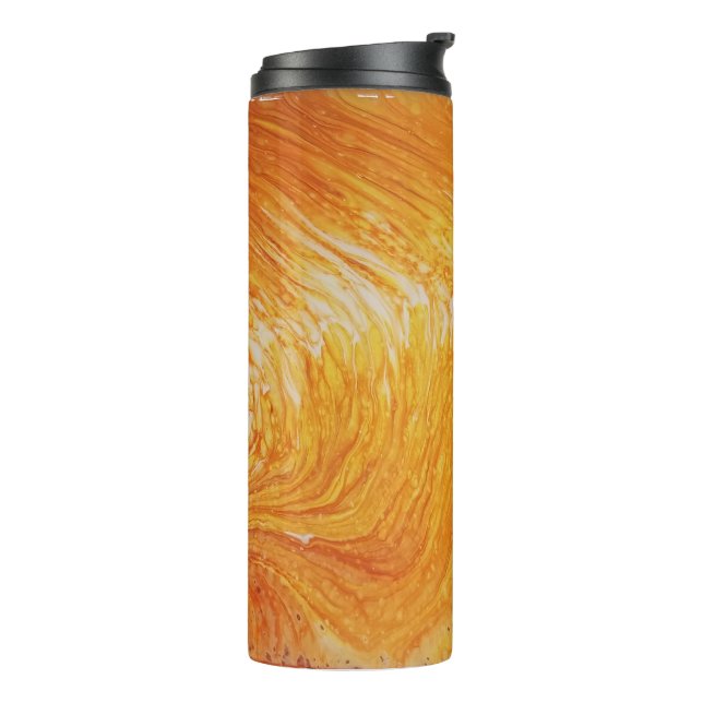 Thermal Mug - Ripples of Yellow (Rotated Left)