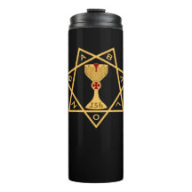 Thermal Mug Star of Babalon Gold Logo 