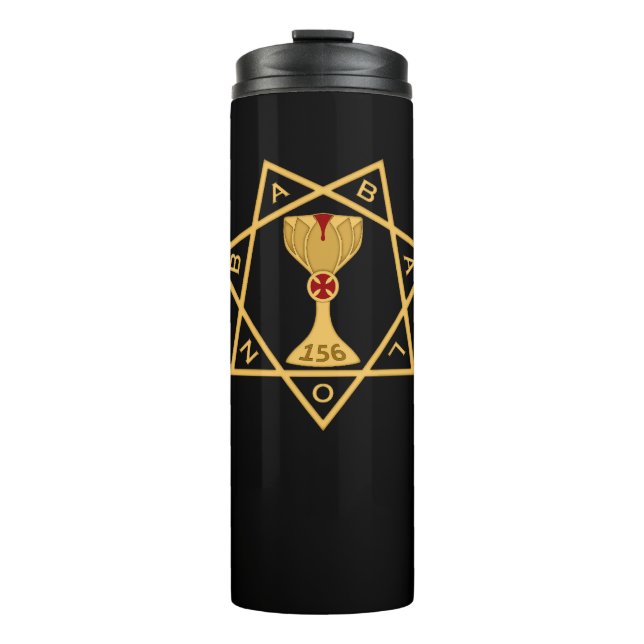 Thermal Mug Star of Babalon Gold Logo  (Front)