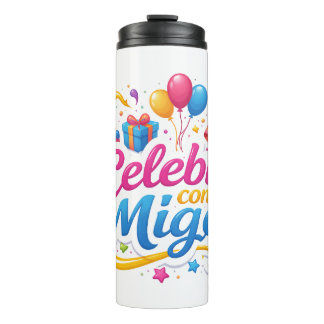 Thermal Mug with “Celebrate with Me” Design | Idea