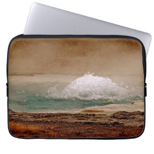 THERMAL POOL ACTIVITY IN YELLOWSTONE NATIONAL PARK LAPTOP SLEEVE