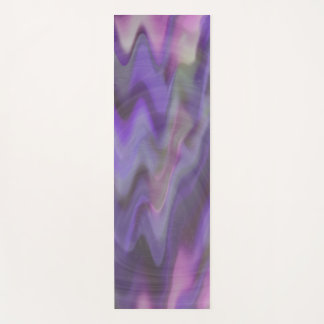 Thermal Purple Waves  Yoga Mat
