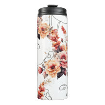 THERMAL THUMBLER FACE LINE IN FLORAL PRINTS