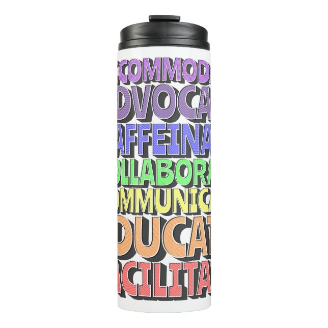 Thermal Tumbler - A Teacher's Day: Caffeinate (Front)