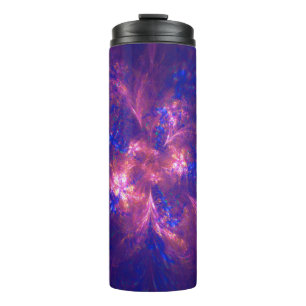 Thermal Tumbler Abstract Blue And Purple Shape