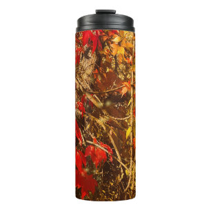 Thermal Tumbler Autumn Red Yellow Vines