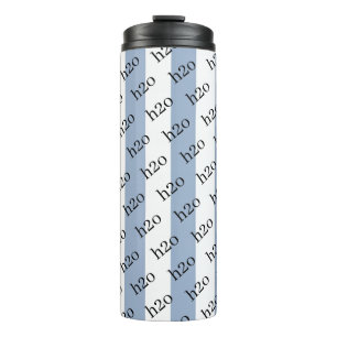 Thermal Tumbler Baby Blue & White Stripe H2o