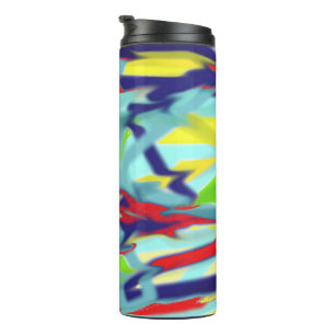 Thermal Tumbler - Blue Chaos into Form Design