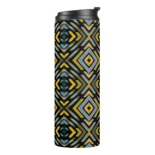Thermal Tumbler Blue Gold Black Tire Tread