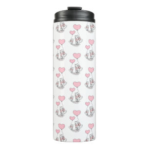 Thermal Tumbler Cat Kitten Pink Hearts
