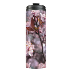Thermal Tumbler Cherry Plum Tree Pink