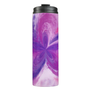 Thermal Tumbler Fantasy Flower Watercolor Painted