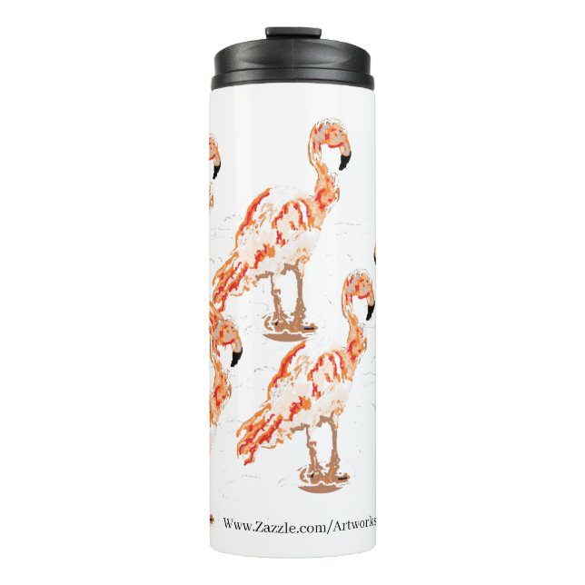 Thermal Tumbler : Flamingo's (Front)