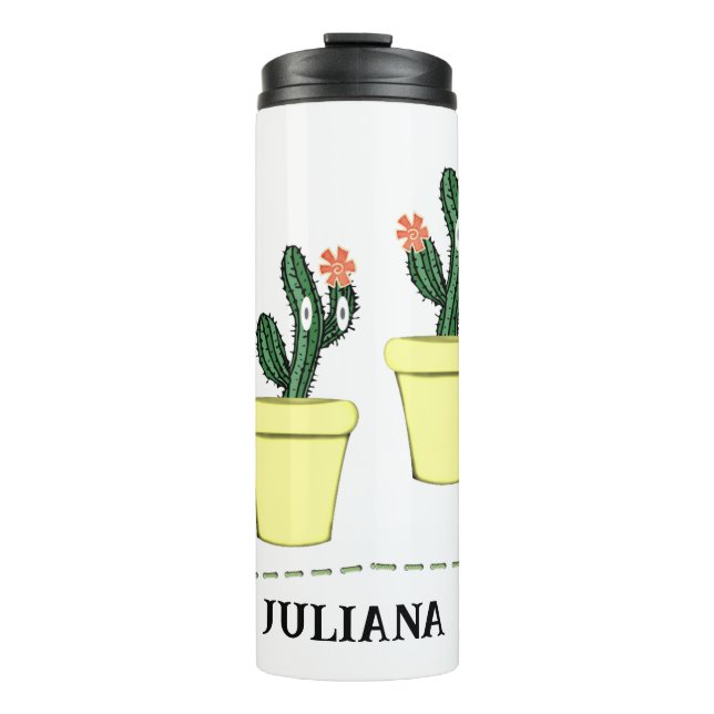 Thermal Tumbler Floral Cactus (Front)