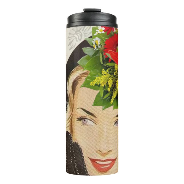Thermal Tumbler Floral Vintage (Front)